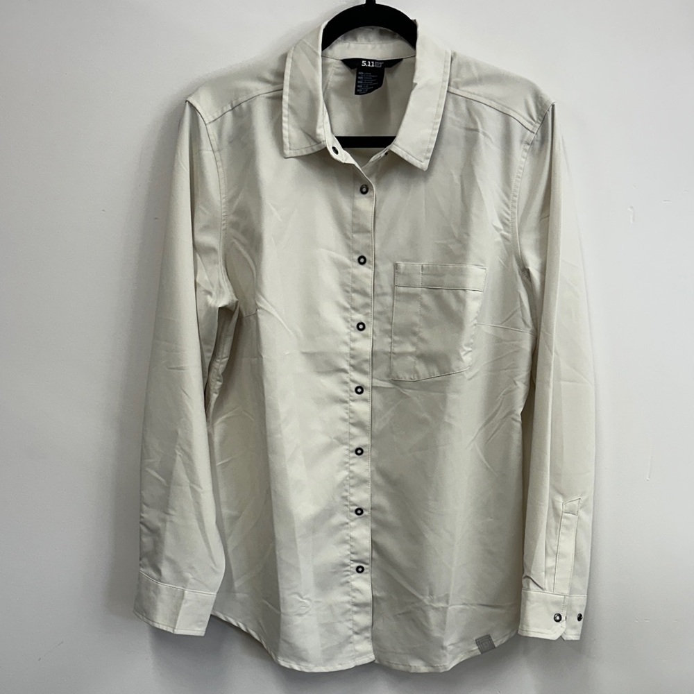 5.11 Tactical ivory White Button-Down Shirt L